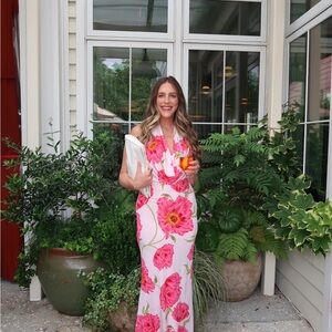 AFRM Pink Floral Maxi Dress